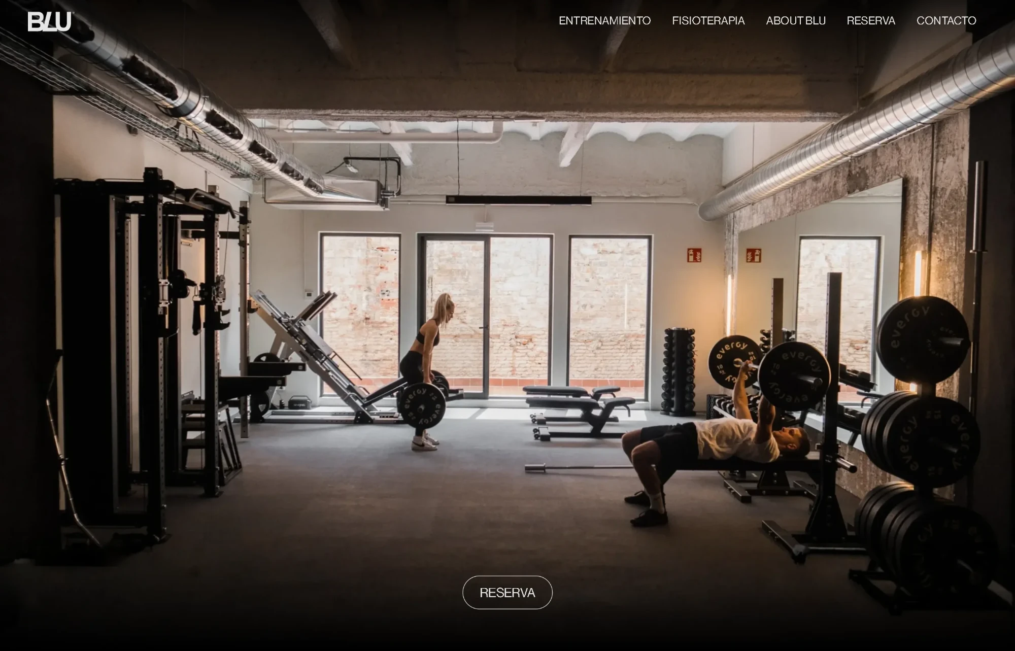 Captura de la web de BLU Training Club